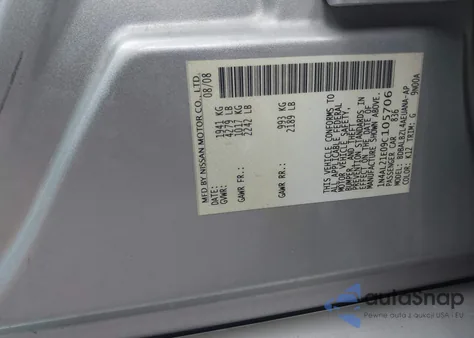 2009 Nissan Altima 2.5 S z USA, uszkodzony, nr VIN 1N4AL21E09C105706